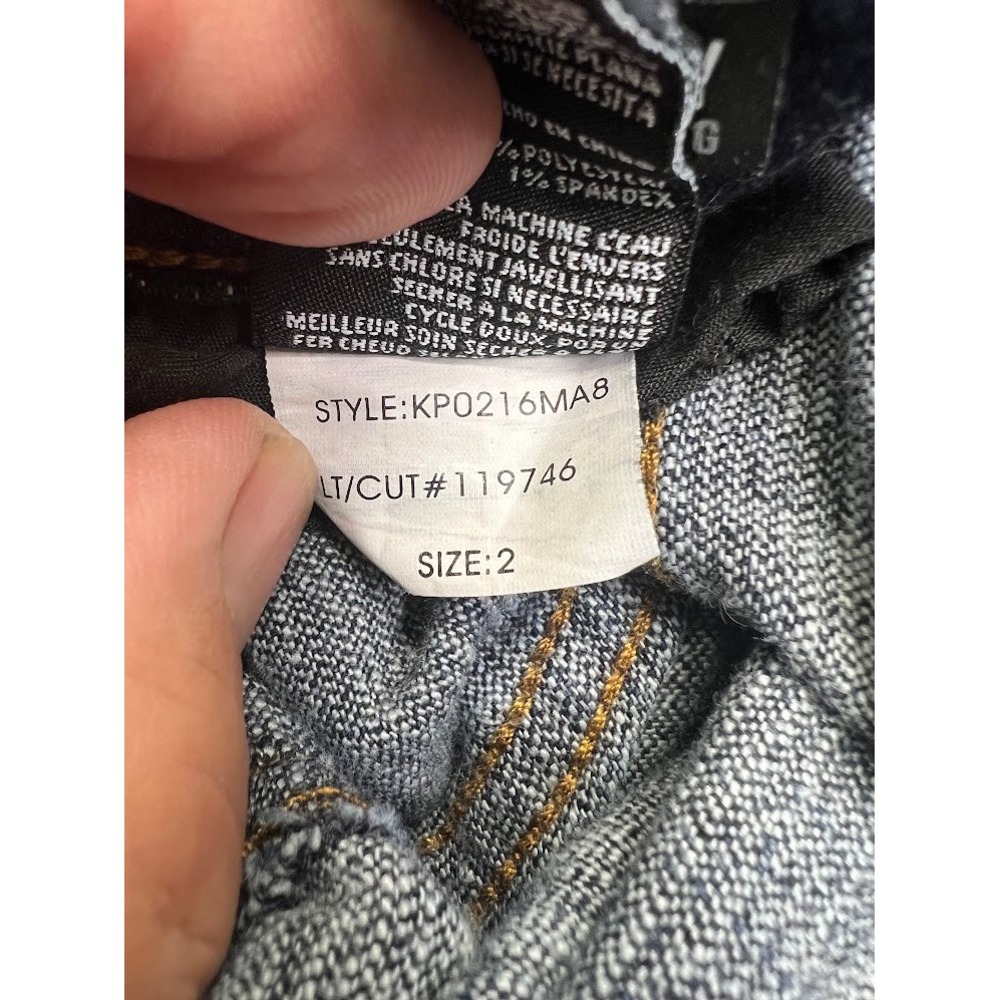 Kut from the Kloth Amy Crop Straight Leg Jeans Dark Wash Size 2 KP0216MA8 - Picture 6 of 12